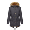 Damen Winterparka mit Pelzkragen
