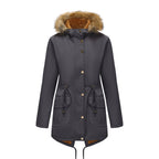 Damen Winterparka mit Pelzkragen