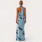 Damen Maxi-Kleid mit floralem Design R&B