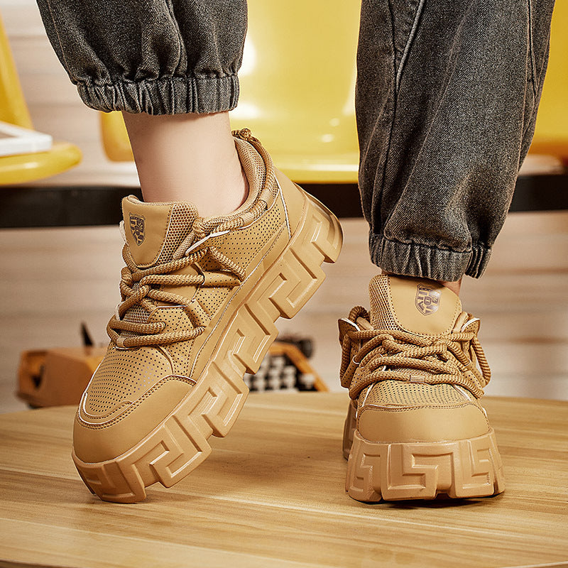 Damen Sportliche Chunky Sneakers mit atmungsaktivem Obermaterial und rutschfester Sohle R&B