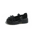 Damen Chunky Ballerinas mit dekorativem Schleifen-Detail und verstellbarem Riemen R&B