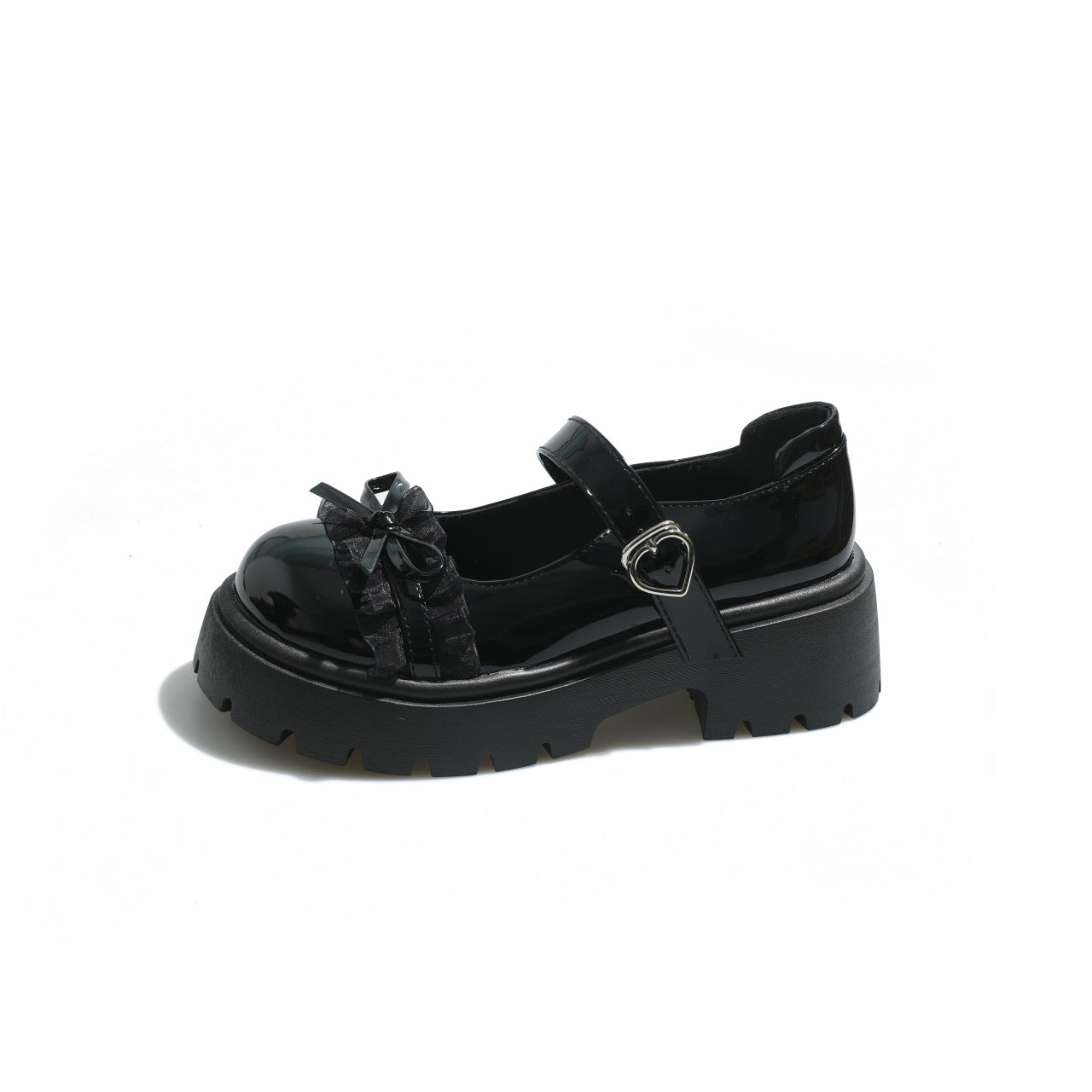 Damen Chunky Ballerinas mit dekorativem Schleifen-Detail und verstellbarem Riemen R&B