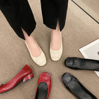 Damen Ballerinas mit modischem Schnallen-Design