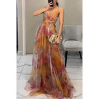 Damen Elegantes Maxikleid mit raffinierten Cut-Out-Details und fließendem Design