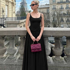 Damen Maxikleid mit einzigartigem Wickeldesign und taillierter Silhouette R&B