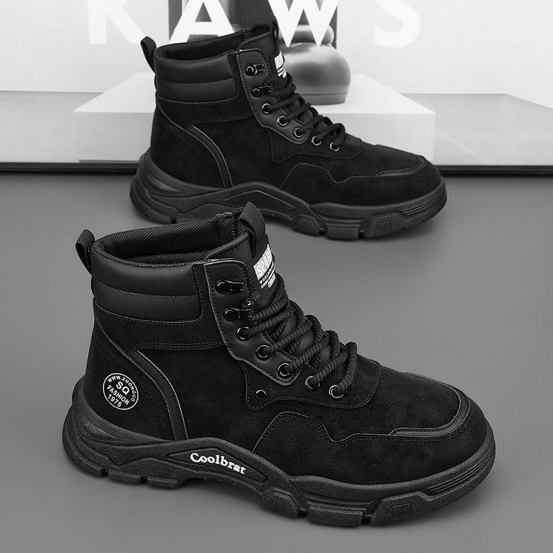 Damen modische Winterstiefel mit rutschfester Sohle und hoher Knöchelhöhe R&B