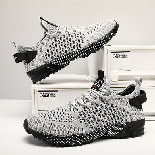 Damen Sportliche Lauf-Sneaker mit atmungsaktivem Mesh-Obermaterial und dämpfender Sohle R&B