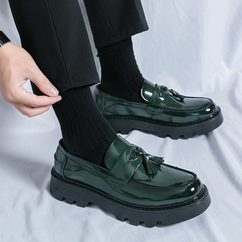 Damen elegante Loafers mit strukturiertem Obermaterial und robustem Profil R&B
