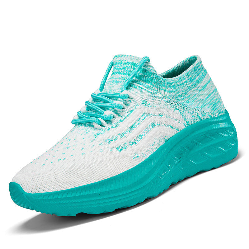 Damen Sportliche Laufschuhe mit atmungsaktivem Strick-Obermaterial und flexibler Sohle R&B