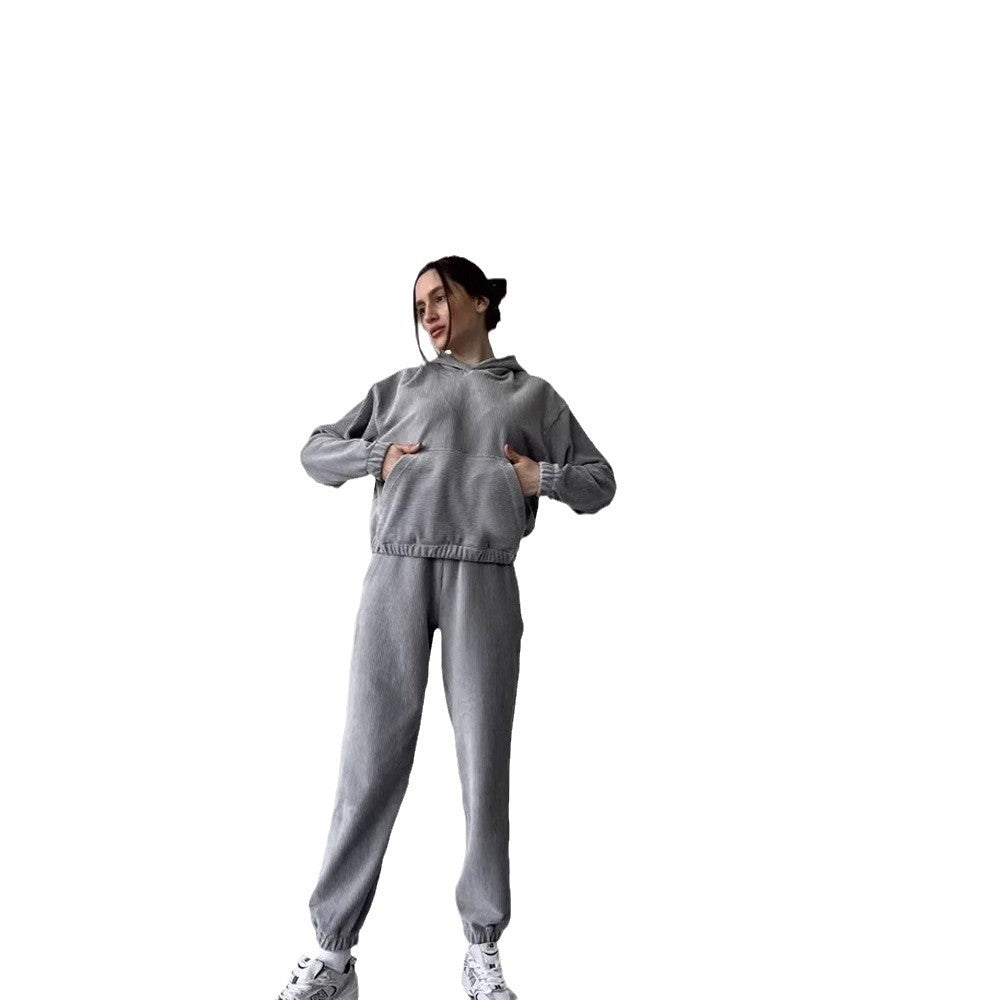 Damen Cord Lounge-Jogginganzug R&B