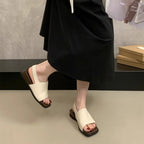 Damen elegante und bequeme Sandalen mit modischem Riemchen und ergonomischer Sohle R&B
