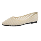 Damen spitze Ballerinas mit strukturiertem Obermaterial R&B