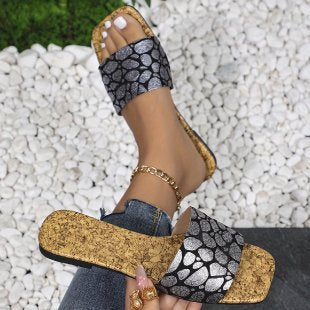 Damen Komfortable Riemchensandalen mit modischen Korksohlen R&B
