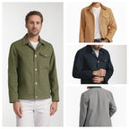 Herren Suedejacke mit modischem Design und praktischen Taschen R&B