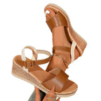 Damen Wedge-Pantoletten mit modischem Riemendesign und komfortablem Fußbett