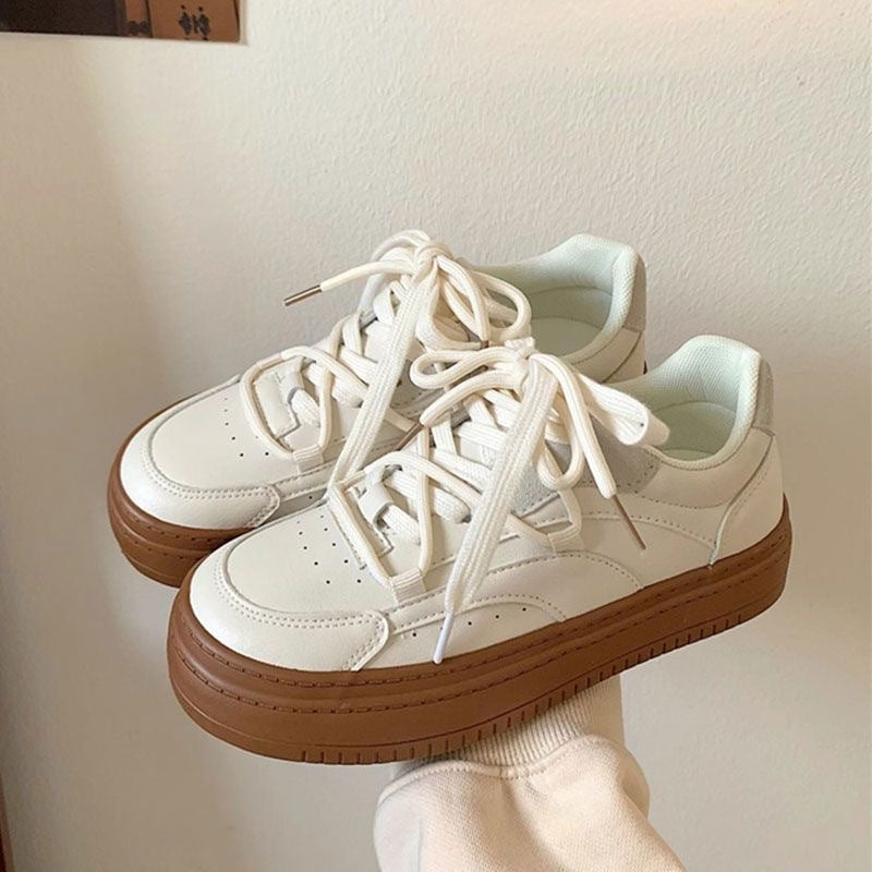 Damen modische Plattform Sneakers