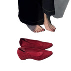 Damen Komfortable Keil-Pumps aus Wildleder