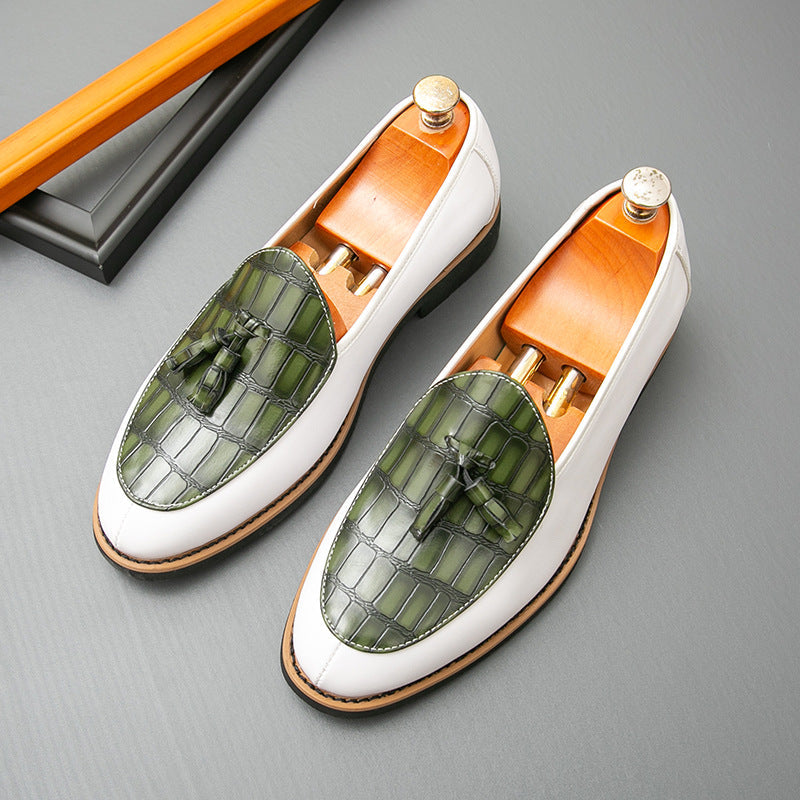 Damen Elegante Mokassins mit modischem Lederdesign und Quasten-Detail R&B