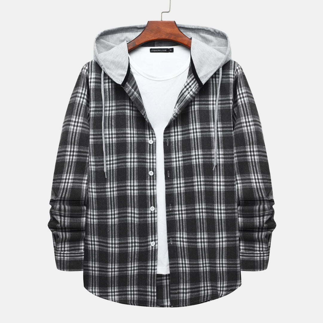 Damen Flanelljacke mit Kapuze R&B