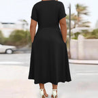 Damen lockeres Maxi-Kleid R&B