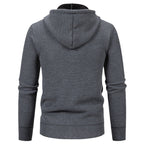 Herren sportliche Fleecejacke mit hohem Kragen und Reißverschluss R&B