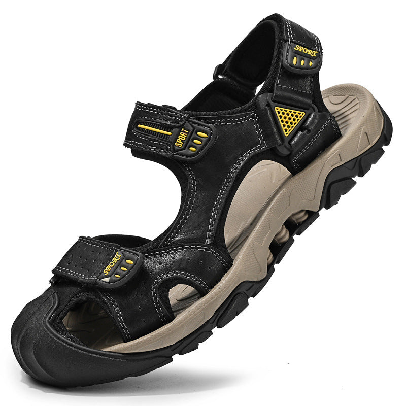 Herren Sportliche Freizeitsandalen mit einem praktischen Klettverschluss und rutschfester Sohle R&B