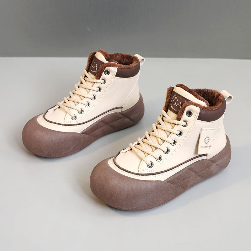 Damen Warmgefütterte Winterstiefeletten mit robuster Sohle R&B