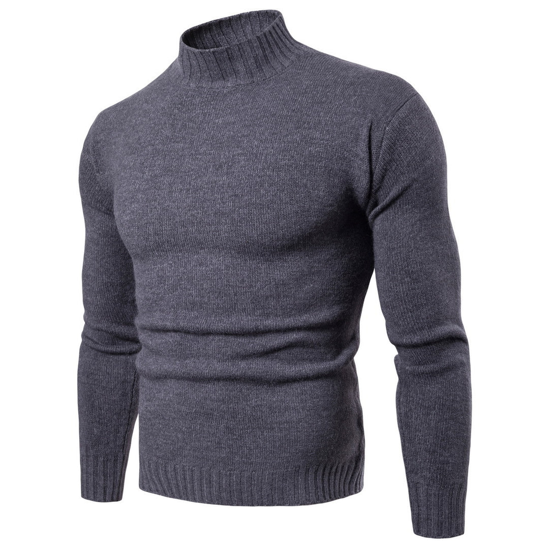 Damen hochgeschnittener Pullover mit Stehkragen R&B