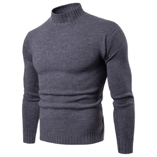 Damen hochgeschnittener Pullover mit Stehkragen R&B