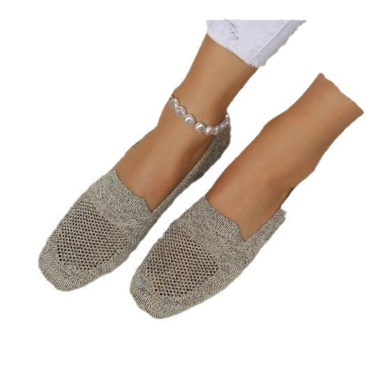 Damen Slip-On Ballerinas mit Leopardenmuster und atmungsaktivem Obermaterial R&B