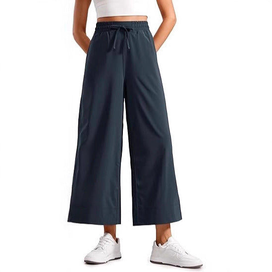 Damen weit geschnittene Sporthose mit elastischem Bund R&B