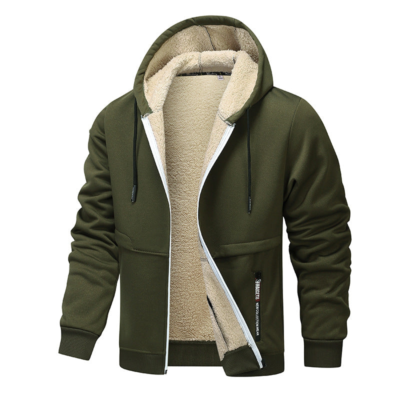 Herren kuschelige Fleecejacke mit hoher Wärmedämmung R&B