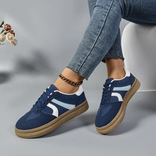 Damen Sneaker mit modischem Obermaterial und rutschfester Sohle R&B