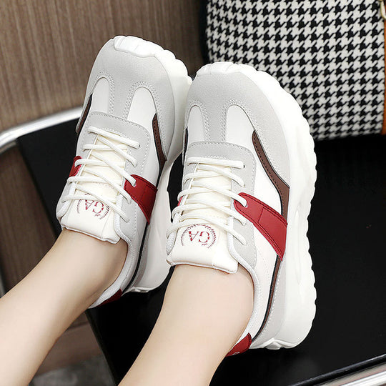 Damen Sportliche Chunky Sneakers mit atmungsaktivem Obermaterial und dämpfender Laufsohle R&B