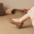 Damen elegante Ballerinas mit modischem Nahtdesign