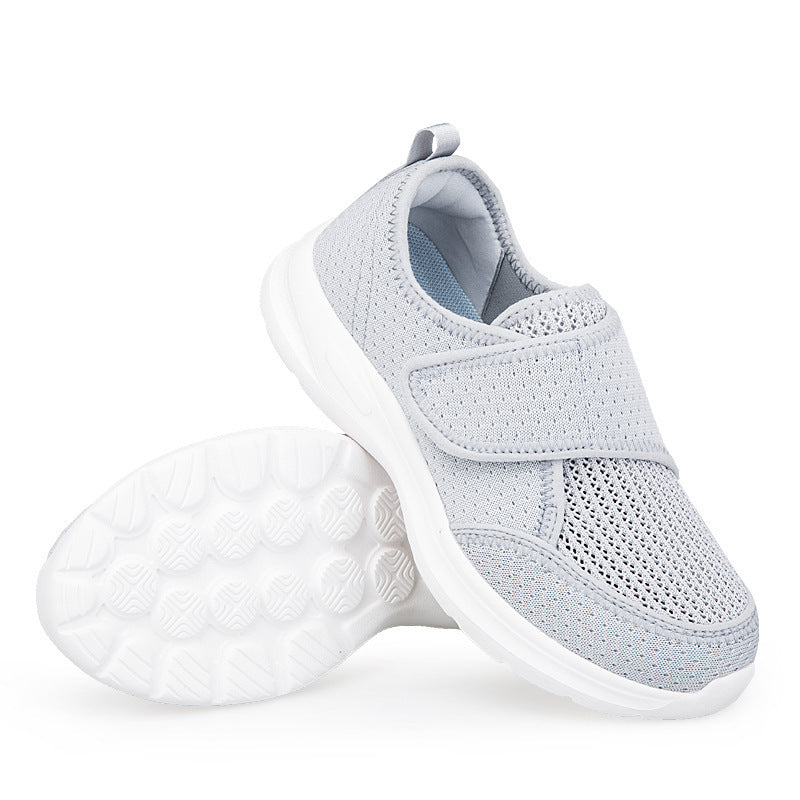 Unisex nan atmungsaktive Komfort-Halbschuh mit Klettverschluss und ergonomischer Dämpfung R&B