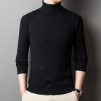 Herren figurbetonter Pullover mit Rollkragen R&B