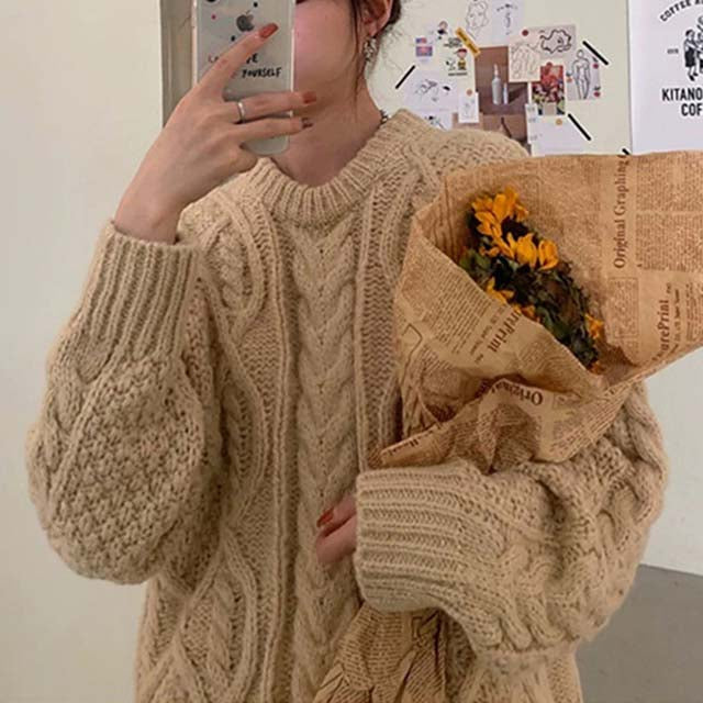 R&B | Pullover Mit Zopfmuster Und Klassischem Look