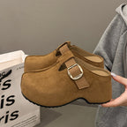 Damen Komfort Clogs mit modischem Riemen und ergonomischem Fußbett R&B