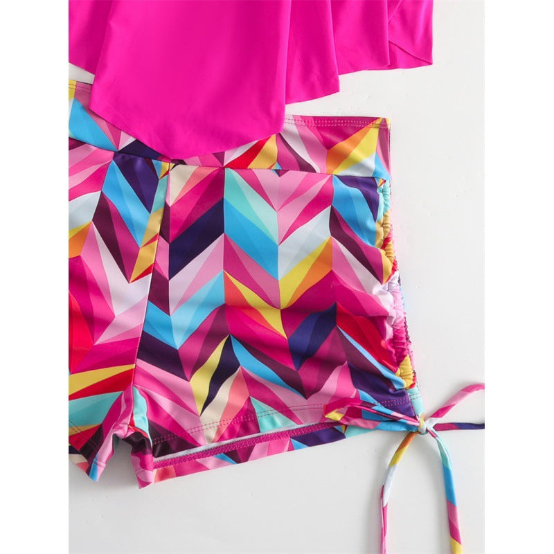 Damen Sportliches Badeoberteil mit gepolstertem Short R&B
