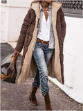 Damen lange Steppjacke R&B