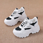 Damen Chunky Sneakers mit atmungsaktiver Mesh-Oberfläche und stabiler Dämpfung R&B