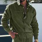 Herren Fleecejacke mit strukturiertem Design und praktischen Taschen R&B