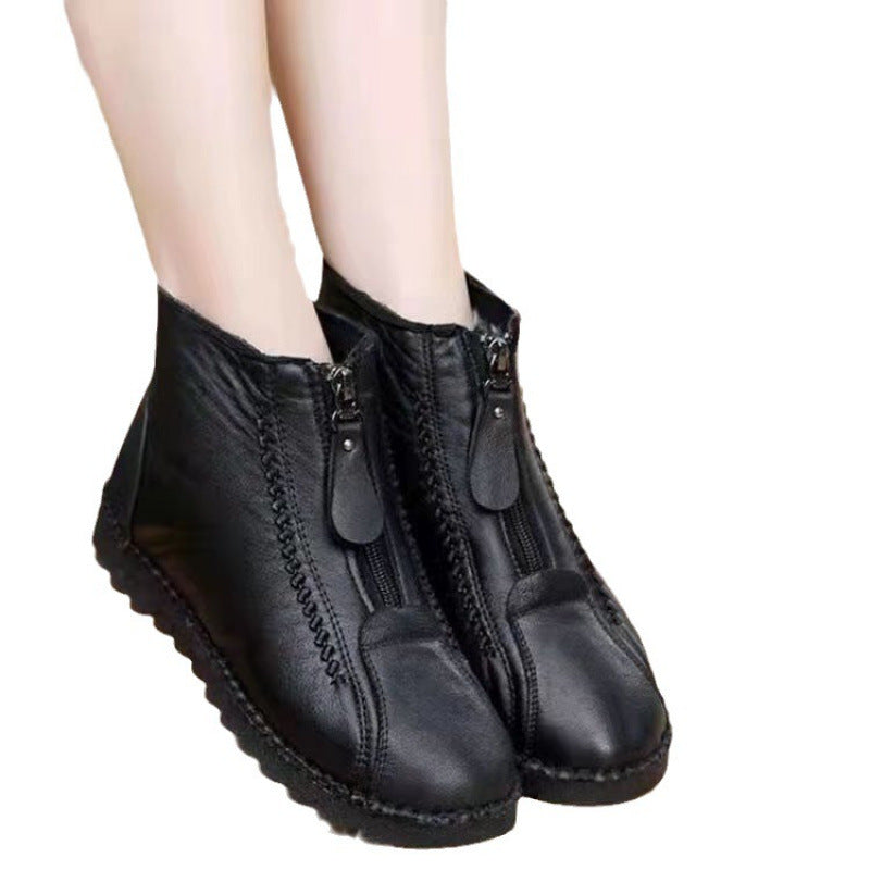 Damen Winterstiefel mit robuster Sohle und warmem Futter R&B
