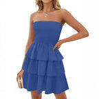 Damen Volantkleid mit hautfreundlichem Material R&B