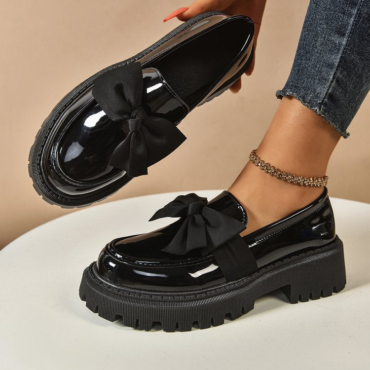 Damen Elegante Slipper mit dekorativer Schleifenverzierung und rutschfester Sohle R&B