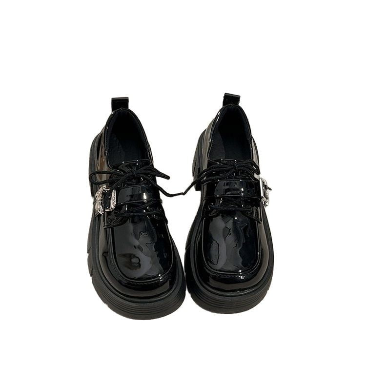 Damen modische Schnürschuhe mit elegantem Schnallen-Detail R&B