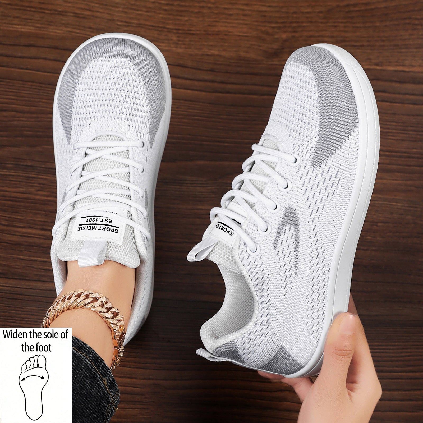 Damen Sportliche Leichtgewicht Sneakers
