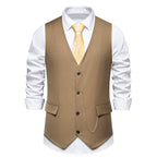 Herren elegante Weste mit feinen Details und modernen Akzenten
