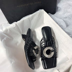 Damen elegante Slipper mit geschmackvollem Design R&B